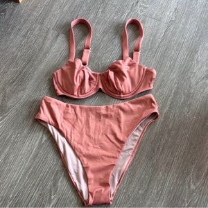 Victoria's Secret Dusty Rose Colored Bikini Set